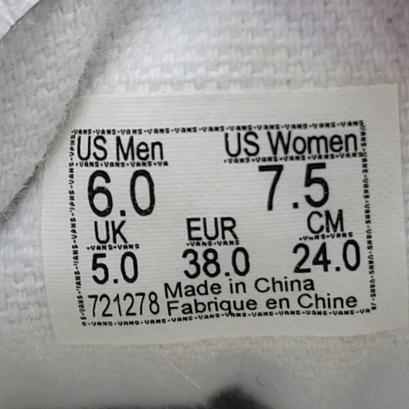 Vans Old Skool Men's Double Lite Gum Sole White Shoes 721278 US Size 6 - Picture 8 of 8